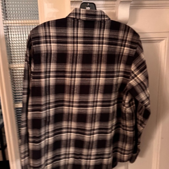 Ralph Lauren Womens Button Down Plaid Shirt Size M Black & White - Picture 3 of 8